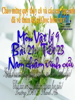 Bài 21. Nam châm vĩnh cửu. xem miễn chê