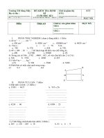 Ma trận - đề thi HK 1 4/1