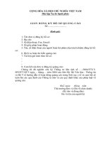 Giấy đăng ký hồ sơ quảng cáo