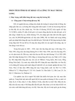 PHÂN TÍCH TÌNH XUẤT KHẨU CỦA CÔNG TY MAY THĂNG LONG