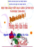 TNXH: Phòng cháy khi ở nhà