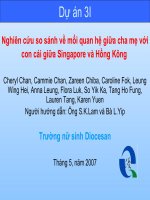 Học theo dự án: Mối quan hệ trong gia đình (Singapore)