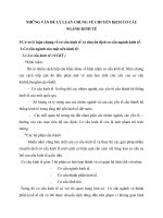 NHỮNG VẤN ĐỀ LÝ LUẬN CHUNG VỀ CHUYỂN DỊCH CƠ CẤU NGÀNH KINH TẾ