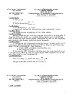 Đề thi tuyển sinh vào 10 từ 1999 đến 2009