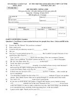 Đề Thi Giỏi Tiếng Anh 12 (2010-2011)