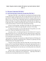 THỰC TRẠNG CHẤT LƯỢNG TÍN DỤNG TẠI NGÂN HÀNG TMCP BẮC Á