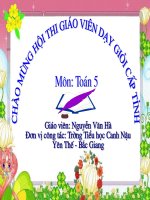 Toán 5 Luyện tập chung tuần 15