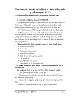 Thực trạng về công tác đánh giá nội bộ của hệ thống  quản lý chất lượng của PVFC