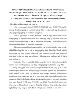 THỰC TRẠNG HẠCH TOÁN XUẤT KHẨU HÀNG HÓA VÀ XÁC ĐỊNH KẾT QUẢ TIÊU THỤ HÀNG XUẤT KHẨU TẠI CÔNG TY XUẤT NHẬP KHẨU NÔNG LÂM SẢN VÀ VẬT TƯ NÔNG NGHIỆP