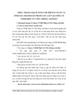 THỰC TRẠNG HẠCH TOÁN CHI PHÍ SẢN XUẤT VÀ TÍNH GIÁ THÀNH SẢN PHẨM XÂY LẮP TẠI CÔNG TY TNHH ĐIỆN TỬ VIỄN THÔNG ANH ĐỨC