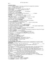 Đề - đáp án HSG Anh 9