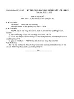 De thi hoc sinh gioi huyen nam hoc 2010 - 2011