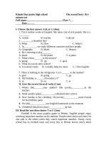 Kiem tra 1 tiet KH1 lan 2