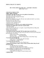 Đề cương thi HKI Văn 7 NH 2010-2011