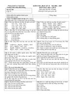 đề kiểm tra hóa 8 học kỳ 2
