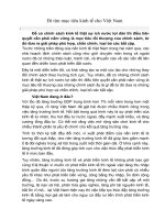 Đi tìm mục tiêu kinh tế cho Việt Nam