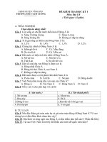 Đề kiểm tra học kỳ 1 (2010-2011)- Địa lý 8