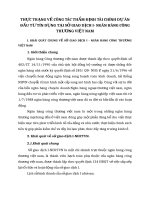 THỰC TRẠNG VỀ CÔNG TÁC THẨM ĐỊNH TÀI CHÍNH DỰ ÁN ĐẦU TƯ TÍN DỤNG TẠI SỞ GIAO DỊCH I