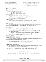 đề và đáp án kiểm tra học kỳ I lớp 11