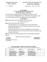 QUYET DINH KIEN TOAN BAN CHI DAO PCGD NAM 2010