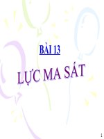 Bài 13. Lực Ma Sát