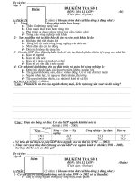 Bài kiểm tra số 1 Địa lí 9