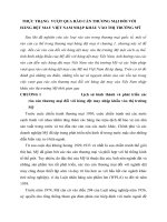 THỰC TRẠNG  VƯỢT QUA RÀO CẢN THƯƠNG MẠI ĐỐI VỚI HÀNG DỆT MAY VIỆT NAM NHẬP KHẨU VÀO THỊ TRƯỜNG MỸ