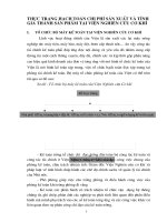 THỰC TRẠNG HẠCH TOÁN CHI PHÍ SẢN XUẤT VÀ TÍNH GIÁ THÀNH SẢN PHẨM TẠI VIỆN NGHIÊN CỨU CƠ KHÍ