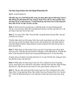 Tạo hiệu ứng Camera cho ảnh bằng Photoshop CS