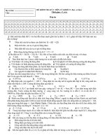 Đề mẫu HK I Lý 11_1