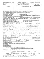 TIẾT 90 - KIỂM TRA TIẾNG VIỆT 7.