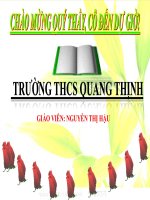 tiết 42.nhũng điều kiện cần cho hạt nảy mầm