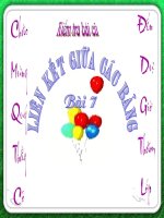 Bài 7: Liên kết bảng