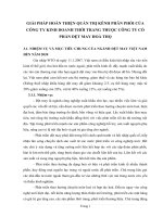 GIẢI PHÁP HOÀN THIỆN QUẢN TRỊ KÊNH PHÂN PHỐI CỦA CÔNG TY KINH DOANH THỜI TRANG THUỘC CÔNG TY CỔ PHẦN DỆT MAY HOÀ THỌ