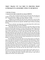 THỰC TRẠNG VỀ VAI TRÒ VÀ PHƯƠNG PHÁP LÃNH ĐẠO CỦA GIÁM ĐỐC CÔNG TY HYMETCO