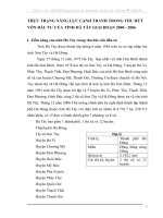 THỰC TRẠNG NĂNG LỰC CẠNH TRANH TRONG THU HÚT VỐN ĐẦU TƯ CỦA TỈNH HÀ TÂY GIAI ĐOẠN 2000