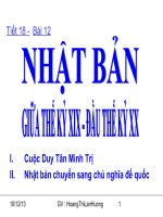 B12:Nhật Bản giữa TKXIX - đầu TKXX