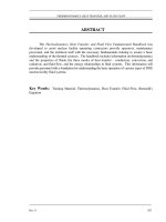 The Thermodynamics, Heat Transfer, and Fluid Flow Fundamentals Handbook