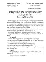 KH HĐ HƯỚNG NGHIỆP 2010-2011