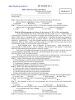 Đề ôn HK I Anh 12 số 2