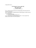 ĐỀ THI HỌC KÌ I lớp 6