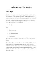 DẪN ĐIỆN & CÁCH ĐIỆN