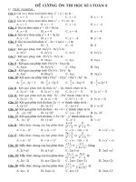 ĐỀ CƯƠNG+BÀI TẬP ÔN TẬP T8 HKI(COOL)
