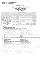 ĐỀ THI HKI THAM KHẢO