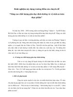 Kinh nghiệm xây dựng trường điểm của chuyên đề “Nâng cao chất lượng giáo dục dinh dưỡng và vệ sinh an toàn thực phẩm”