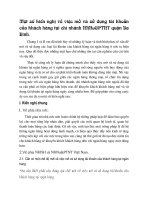 Một số kiến nghị về việc mở và sử dụng tài khoản của khách hàng tại chi nhánh NHNo&PTNT quận Ba Đình.