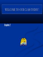 Unit 4: B1-2 English 7