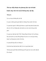 Thủ tục chấp thuận cho phương tiện vận tải hành khách chạy thử trên tuyến Đường thuỷ nội địa.