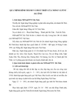 QUÁ TRÌNH HÌNH THÀNH VÀ PHÁT TRIỂN CỦA NHNO VÀ PTNT HÀ TĨNH