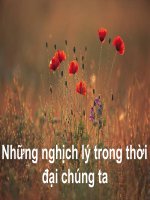 NGHỊCH LÍ CUỘC SỐNG